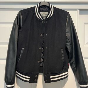 Levi’s mixed media varsity jacket
